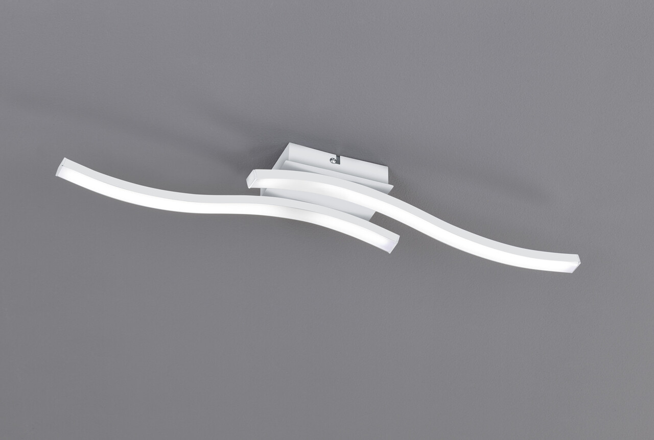 Plafoniera Route, RL, 56x9x7 cm, 5W, 2x SMD, metal, alb mat - imagine 3